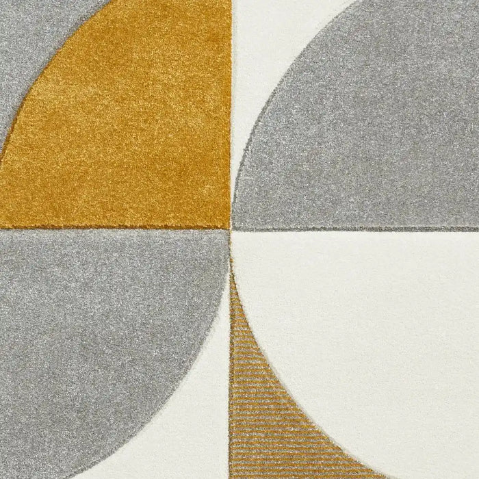 Think Rugs matrix think mt63 grey yellow Grey, Yellow Living Room  Rug.