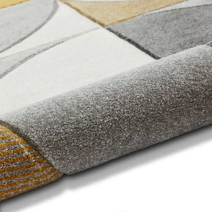 Think Rugs matrix think mt63 grey yellow Grey, Yellow Living Room  Rug.