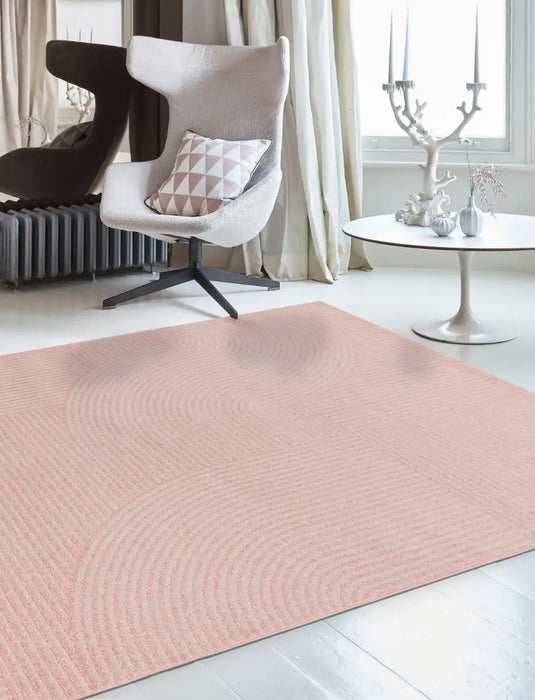 Asiatic muse mu17 pink geometric Pink Living Room Geometric Rug.