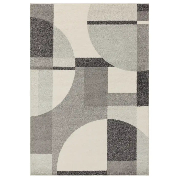 Asiatic muse mu20 grey art deco Grey Living Room Geometric Rug.