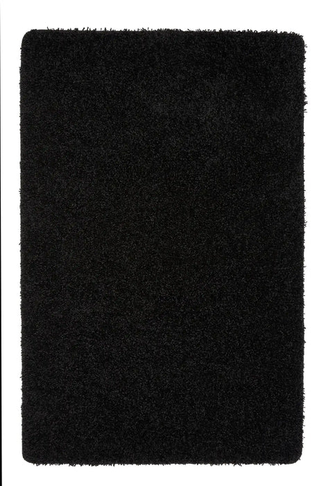 My Mats my rug black Black Living Room Washable Rug.