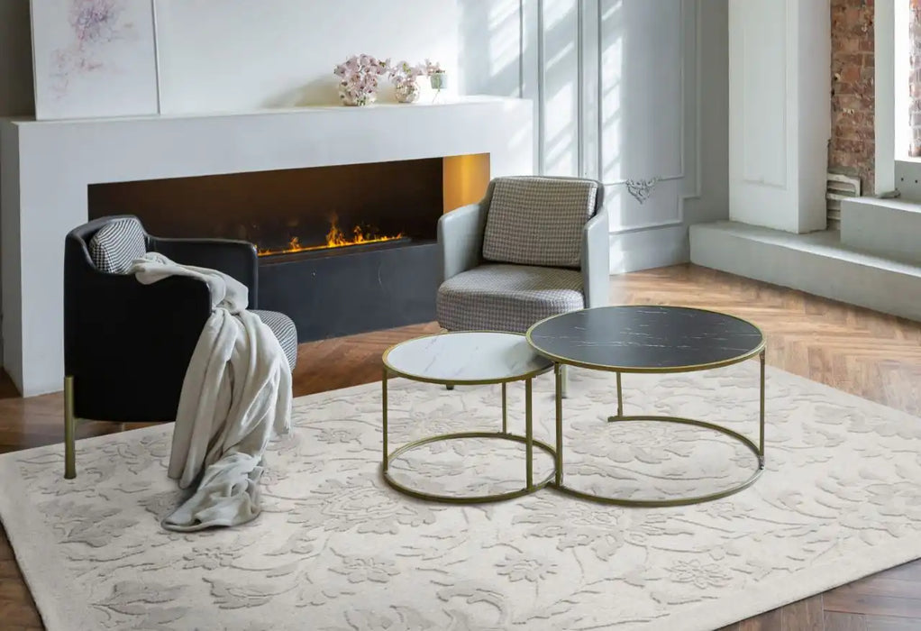Agnella noble mirem light grey Grey Living Room Rug.