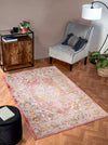 URCO nova urco 8879 terracotta Multicoloured, Pink Living Room Moroccan Rug.