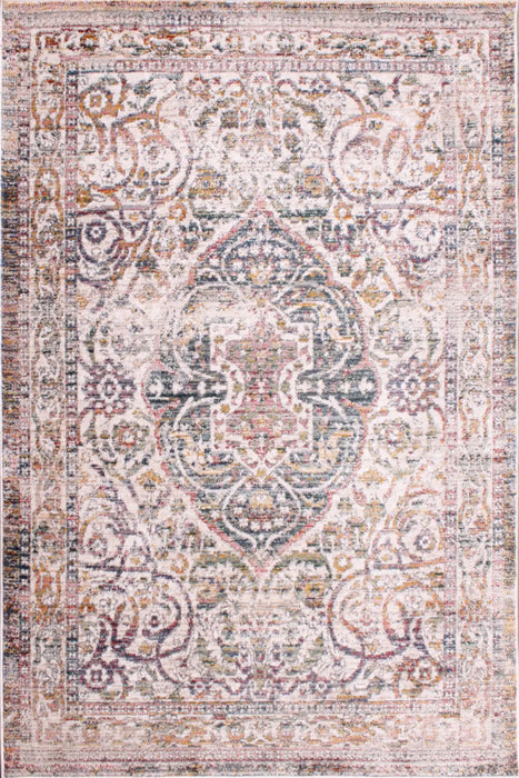 URCO nova urco 8881 white Yellow, Ivory, Multicoloured Living Room Moroccan Rug.