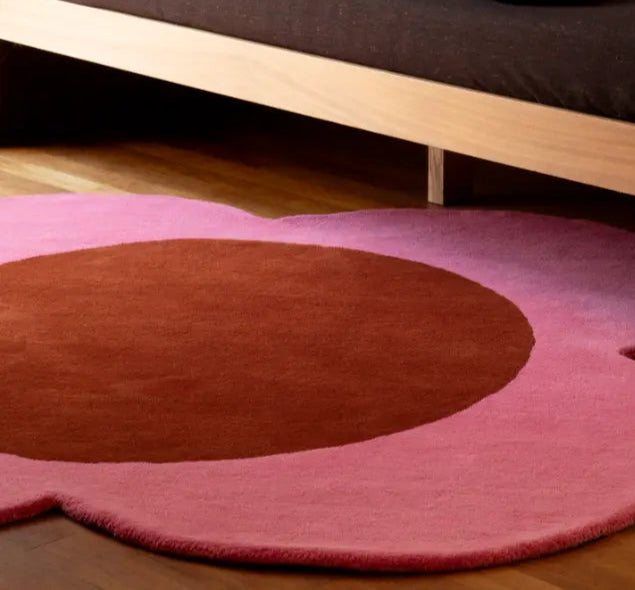 Orla Kiely Flower Spot Pink/Red 158400 Rug