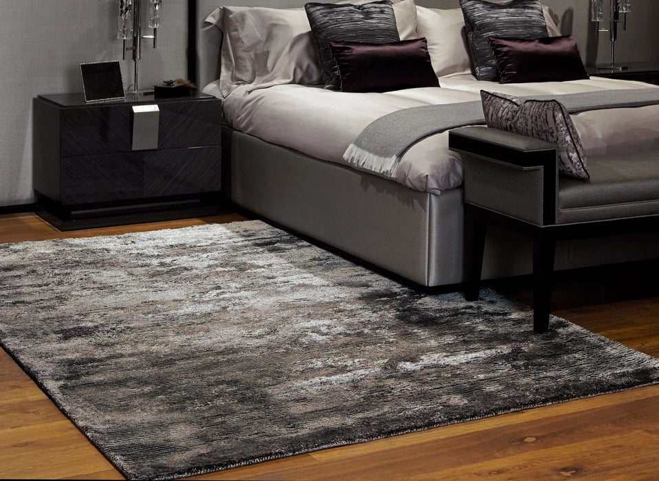 Asiatic onslow grey Grey Living Room Shaggy Rug.