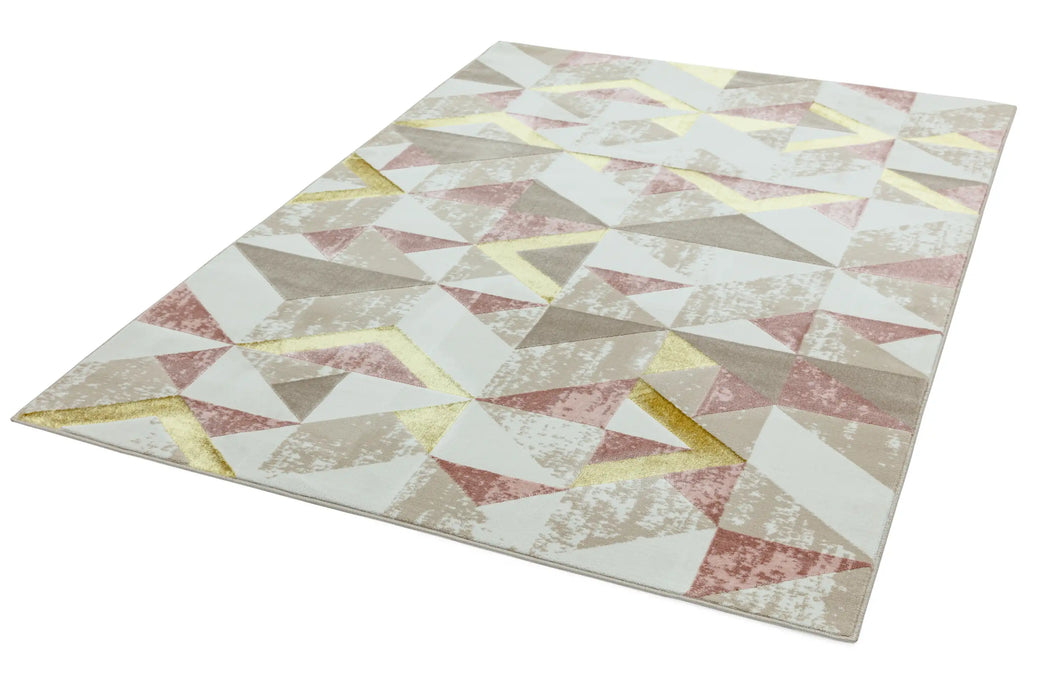 Asiatic orion or10 flag pink Ivory, Multicoloured, Pink Living Room Rug.