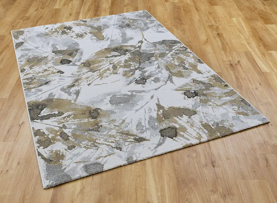 Mastercraft liberty 34007 6191 Grey, Yellow, Ivory Living Room Floral Rug.