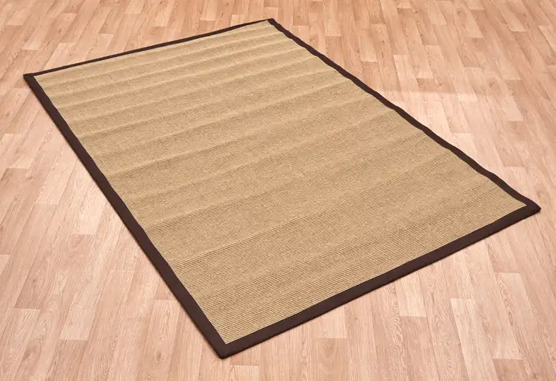 Asiatic sisal linen chocolate Brown Living Room Natural Fibre Rug.