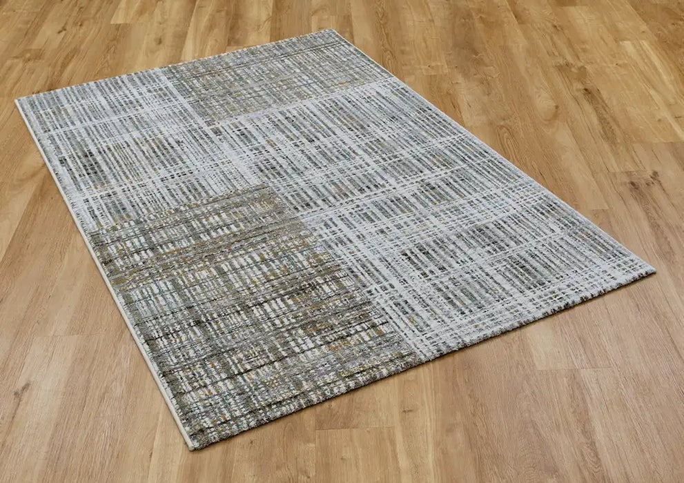 Mastercraft nomad 26042 6494 Grey, Yellow, Ivory, Multicoloured Living Room Rug.