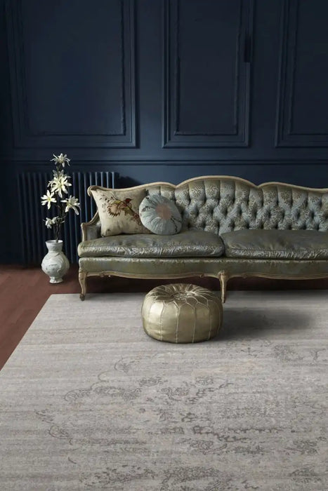 Agnella platinum madison grey Grey Living Room Natural Fibre Rug.