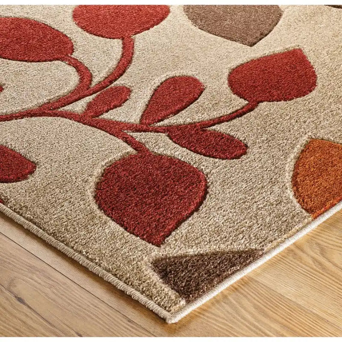 Oriental Weavers portland 1096 m Brown, Beige, Red Living Room Geometric Rug.