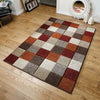Oriental Weavers portland 1923 x orange red Multicoloured, Orange, Red Living Room Geometric Rug.