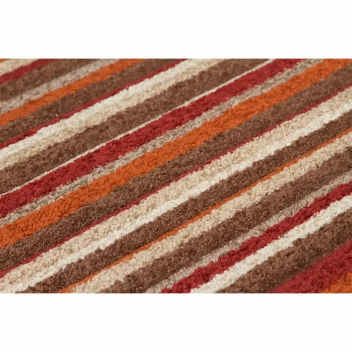 Oriental Weavers portland 2525 n brown orange Brown, Orange Living Room Geometric Rug.