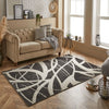Oriental Weavers portland 57 e Grey, Cream Living Room Geometric Rug.