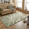 Oriental Weavers portland 57 g Green, Cream Living Room Geometric Rug.