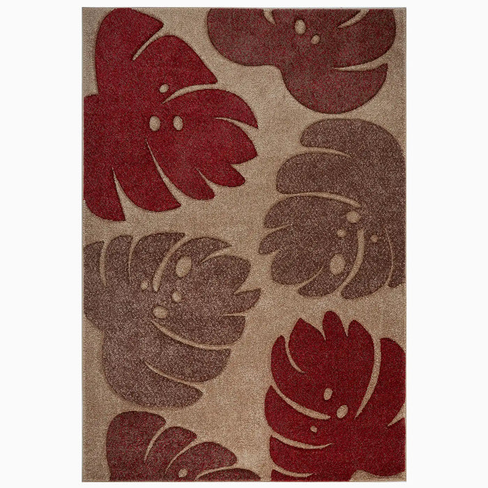 Oriental Weavers portland 7155 q Beige, Multicoloured, Red Living Room Geometric Rug.