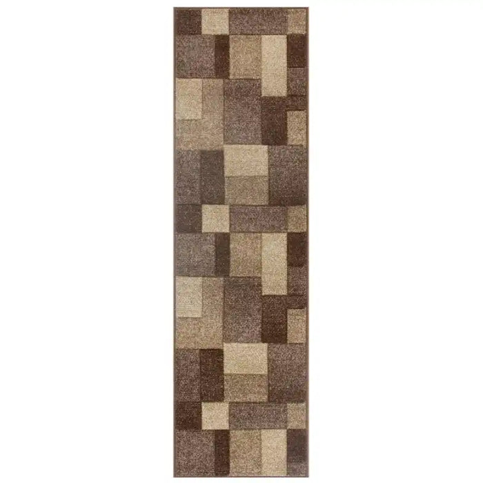 Oriental Weavers portland 8425 d Brown, Beige Living Room Geometric Rug.
