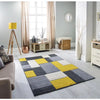 Oriental Weavers portland 8425 i Grey, Yellow Living Room Geometric Rug.