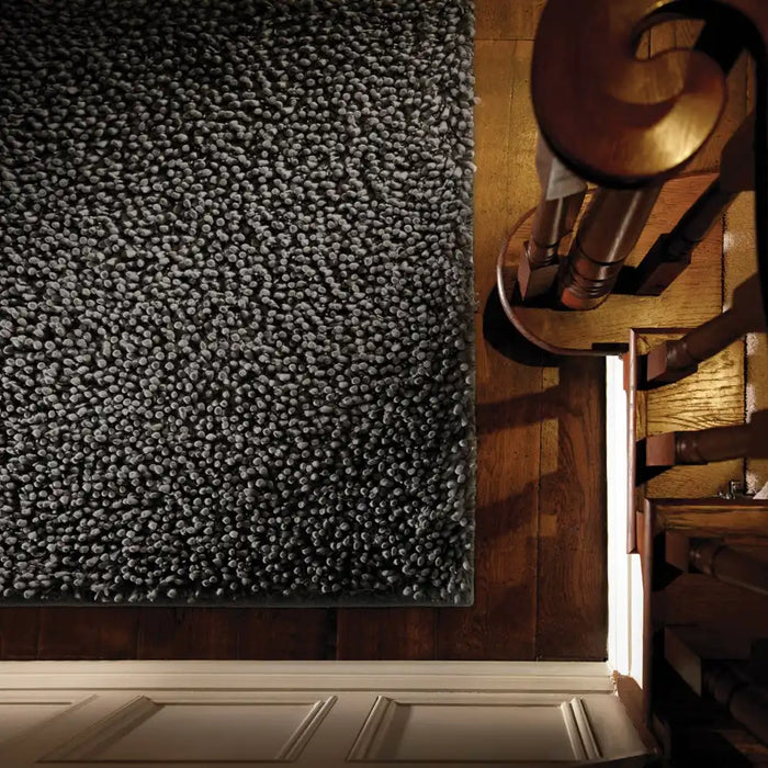 Rug Guru maine guru fossill Grey Living Room Wool Rug.