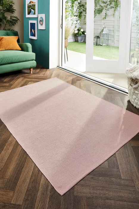 Hug Woven Plain Rose Rug