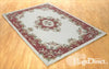 Oriental Weavers royal indian cream rose Ivory, Pink Living Room Wool Rug.