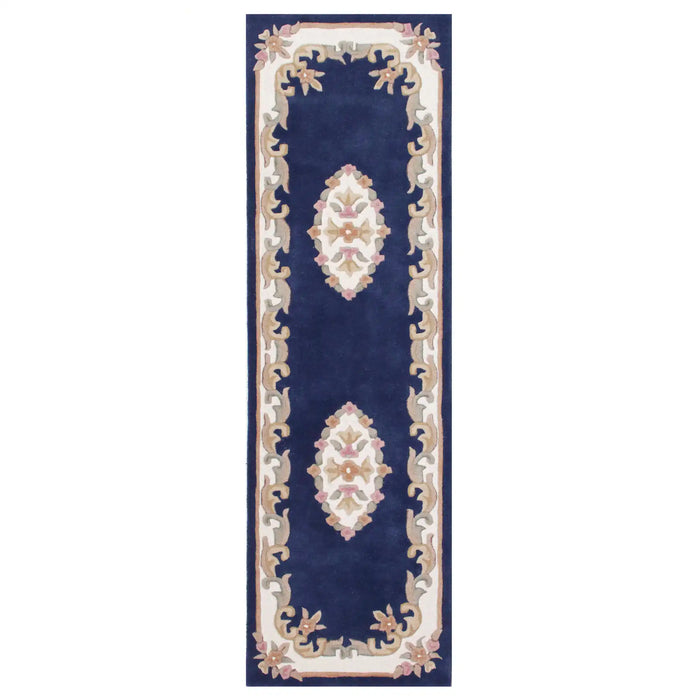 Oriental Weavers royal indian blue Blue Living Room Wool Rug.