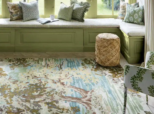 Sanderson Ancient Canopy Fawn/Olive Green 146701 Rug