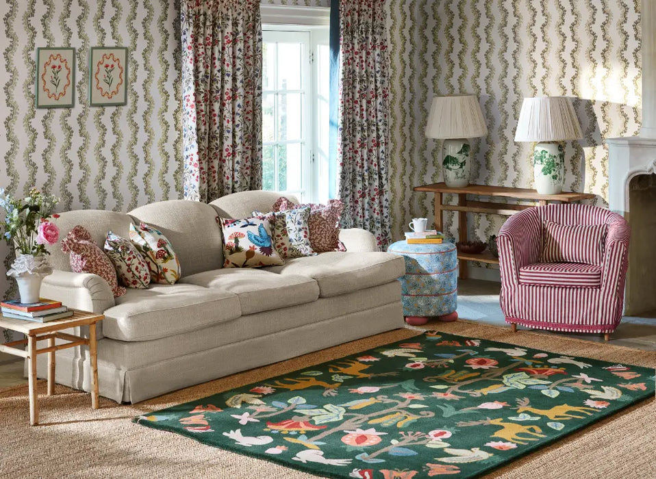 Sanderson Forest of Dean Forest Green 146907 Rug