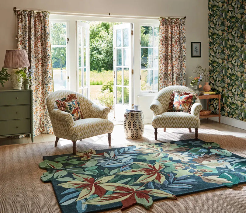 Sanderson Robins Wood Forest Green 146508 Rug