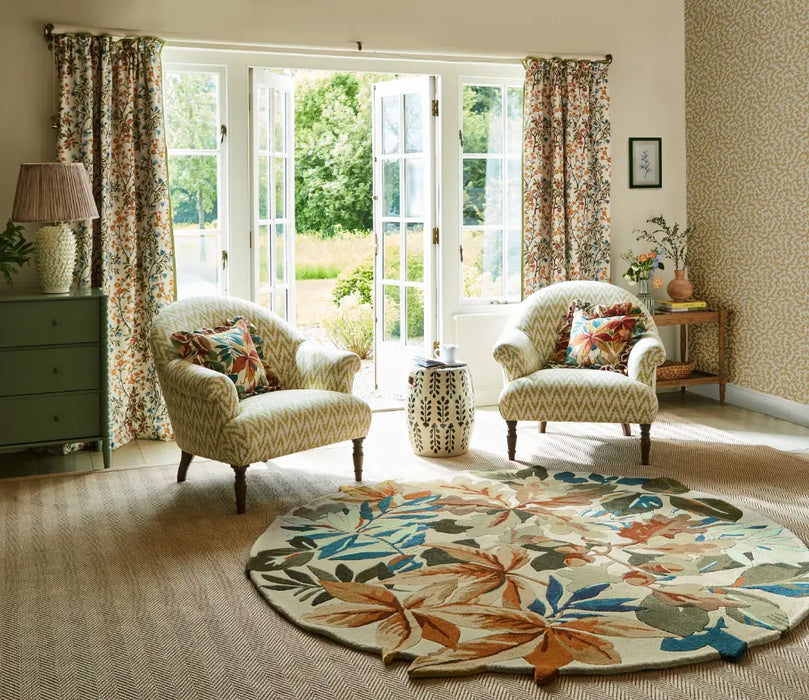 Sanderson Robins Wood Russet Brown 146501 Rug