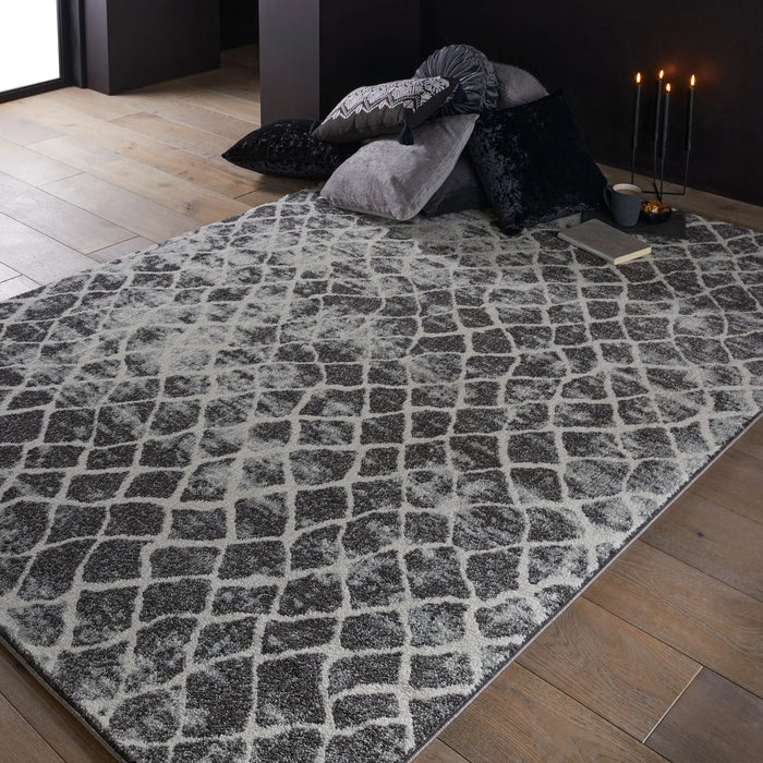Oriental Weavers sanford 5563 h Grey Living Room Geometric Rug.
