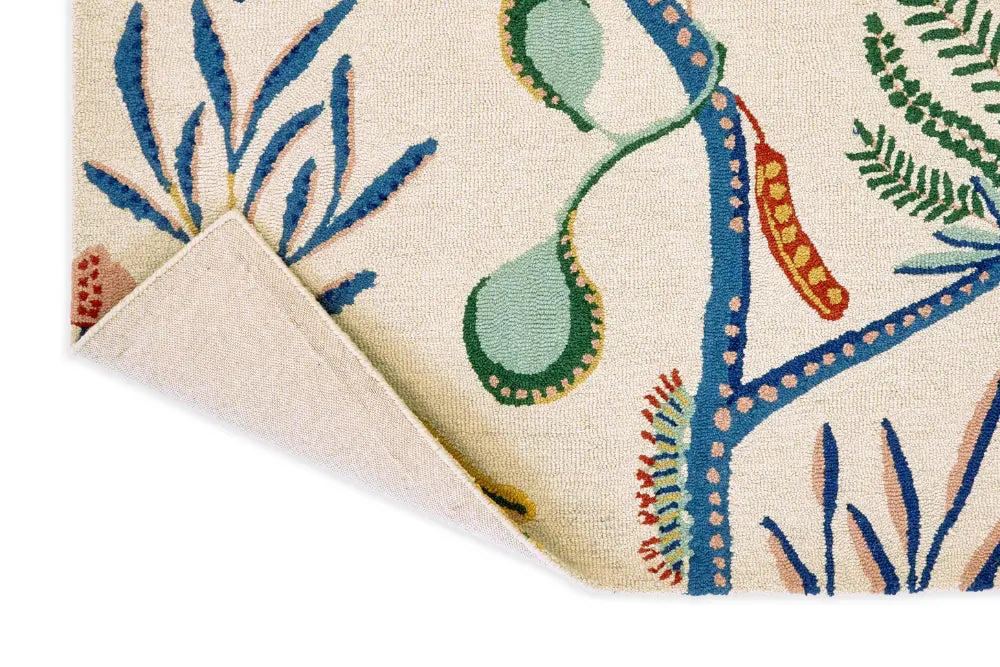 Scion Screen Printed Jackfruit & The Beanstalk Chai Sage 125706 Rug