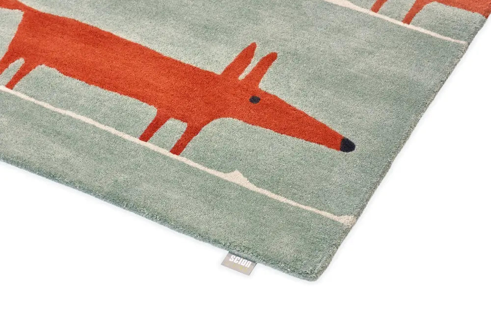 Scion Hand Tufted Mr Fox Mint Poppy 025313 Rug