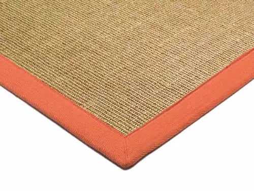 Asiatic sisal linen orange Beige Living Room Natural Fibre Rug.
