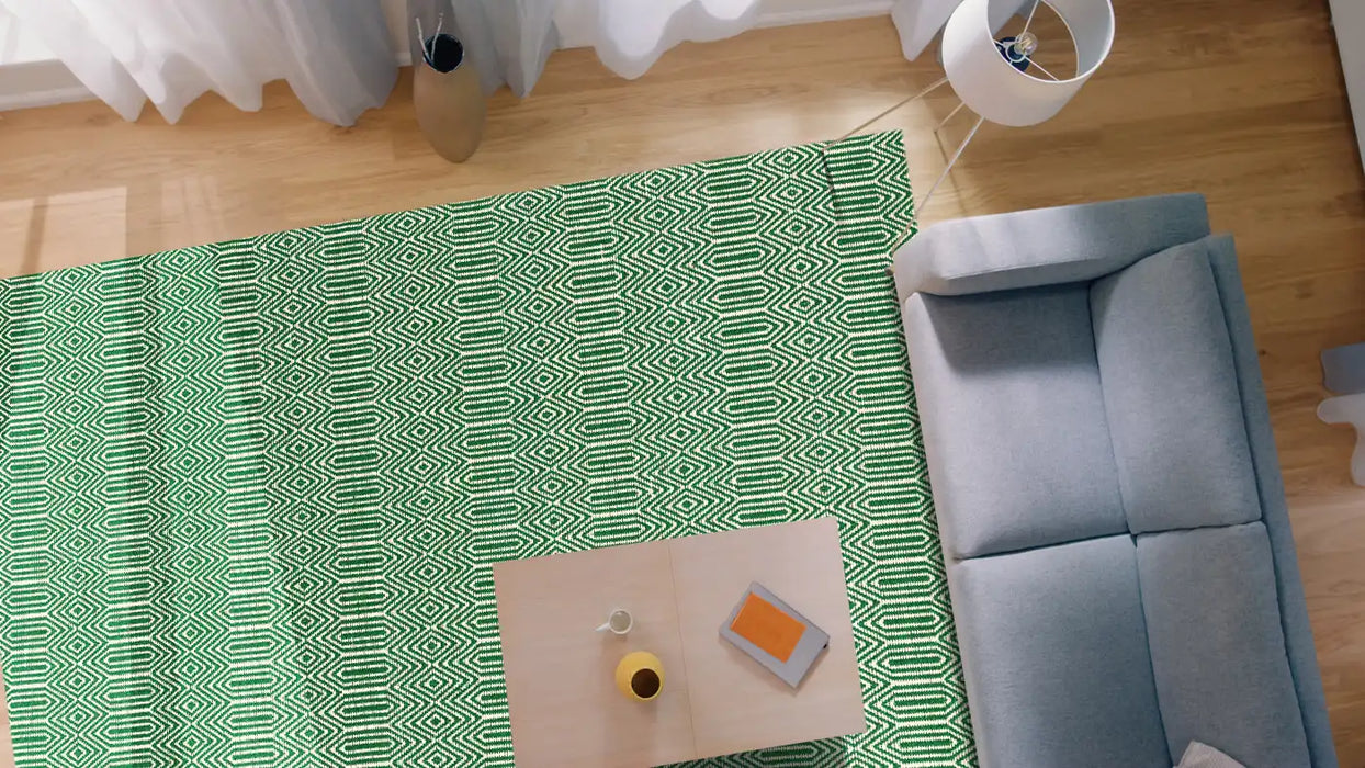 Asiatic sloan green Green Living Room Striped Rug.