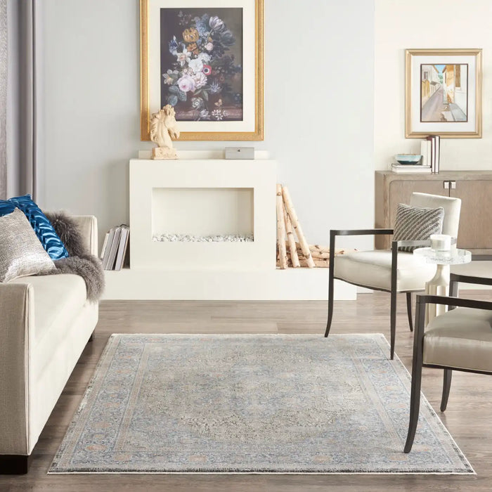 Nourison Delivered in 6 weeks USA starry nights stn07 blue Blue Living Room Moroccan Rug.