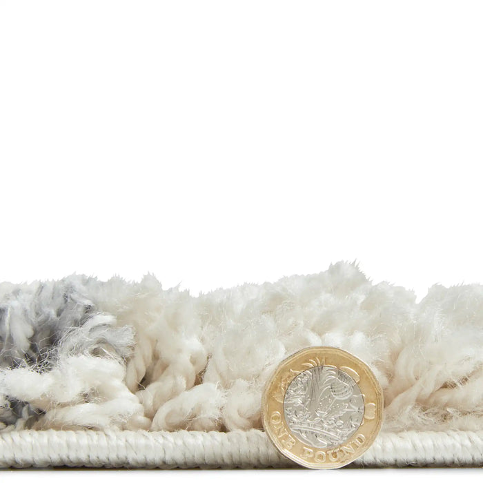 Think Rugs scandi berber g257 cream grey Grey, Cream Living Room  Rug.