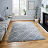 Think Rugs scandi berber g257 grey cream Grey, Cream Living Room  Rug.
