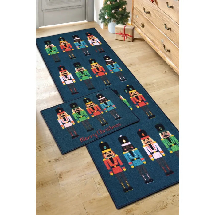 Seasonal Runners Nutcracker Navy Washable