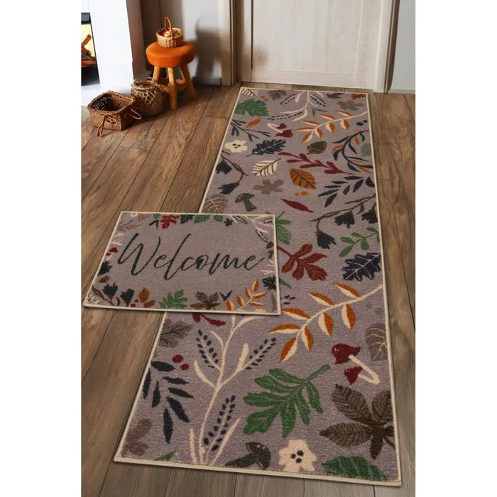 Seasonal Runners Welcome Autumn Leafs Washable