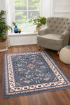 HMC sherborne sherborne blue Blue Living Room Moroccan Rug.