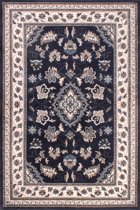 HMC sherborne navy Blue, Navy Living Room Moroccan Rug.