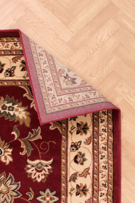 HMC sherborne red Red Living Room Moroccan Rug.