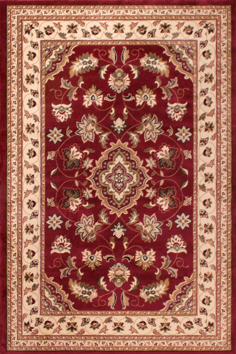 HMC sherborne red Red Living Room Moroccan Rug.