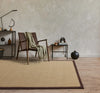 Sisal linen / chocolate Rug