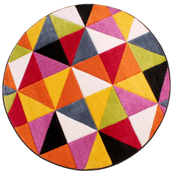 URCO spectra destin Multicoloured Living Room Geometric Rug.