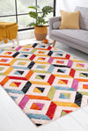 URCO spectra sarasota Multicoloured Living Room Geometric Rug.