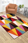URCO spectra tampa Multicoloured Living Room Geometric Rug.
