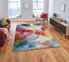 Think Rugs sunrise 22368 multi Multicoloured Living Room  Rug.